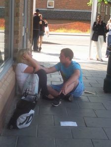 Damn bystanders doing nothing to help.