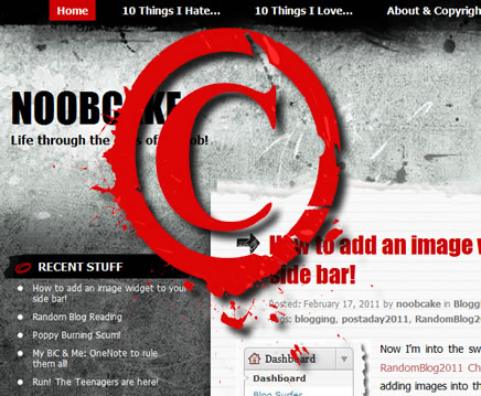 Copyright your website content.